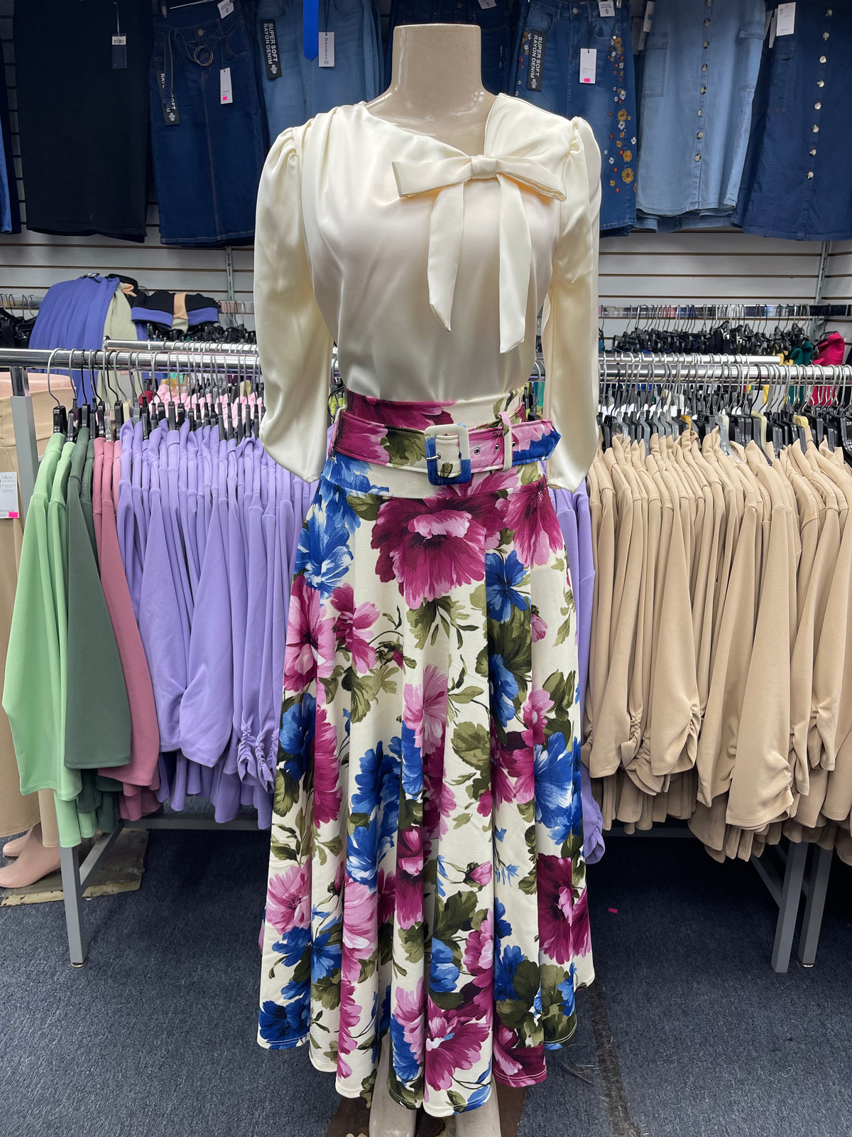 Glenda Maxi Skirt Ivory