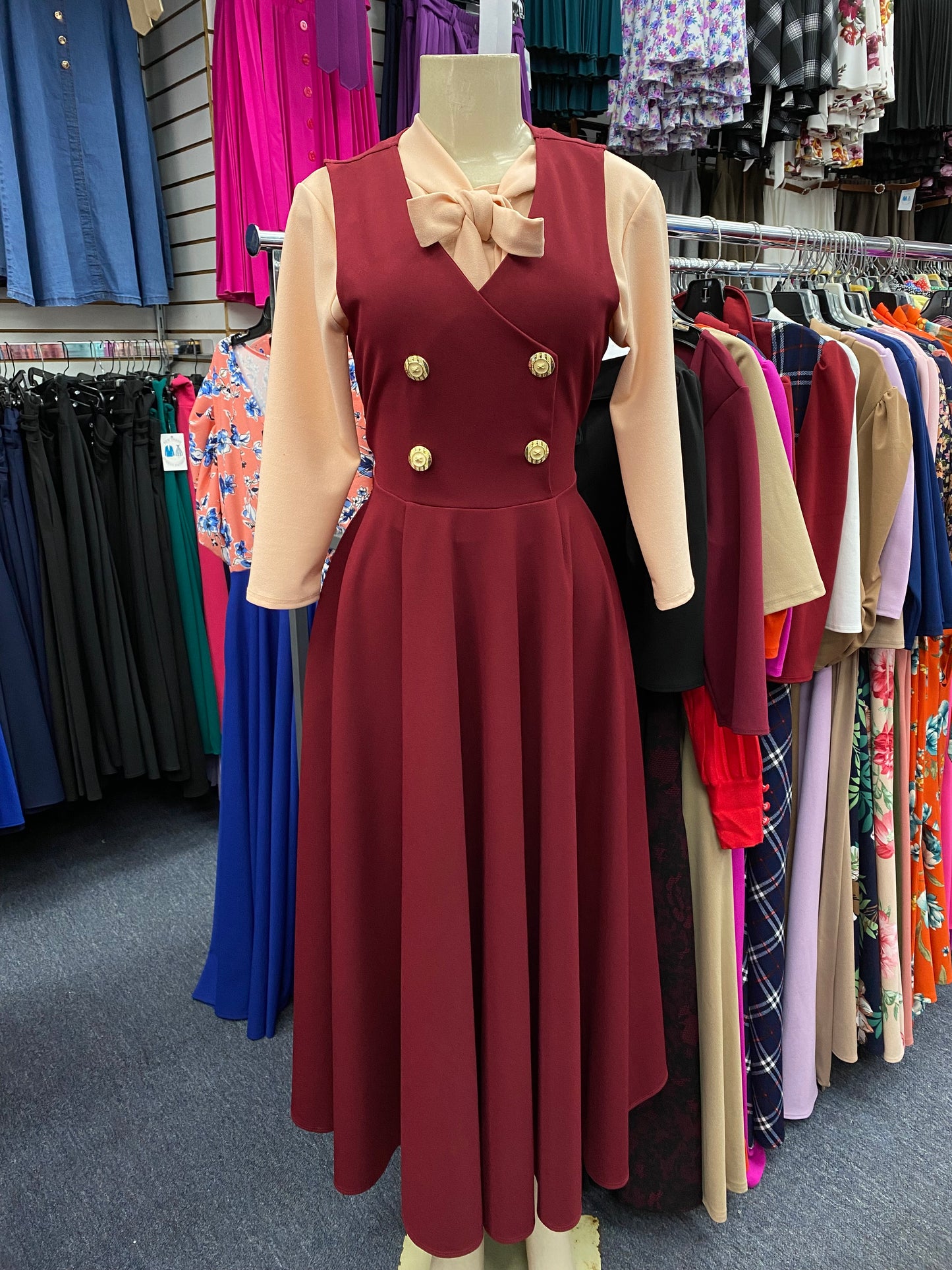 Ruth Overall burgundy