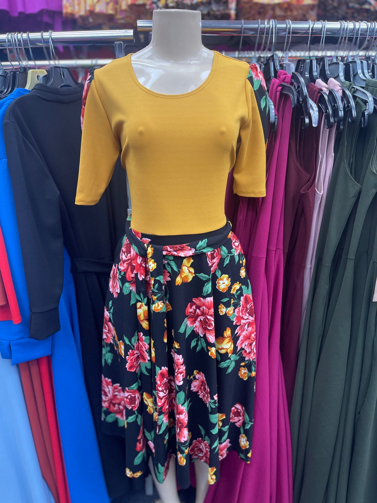 Daisy Dress Mustard
