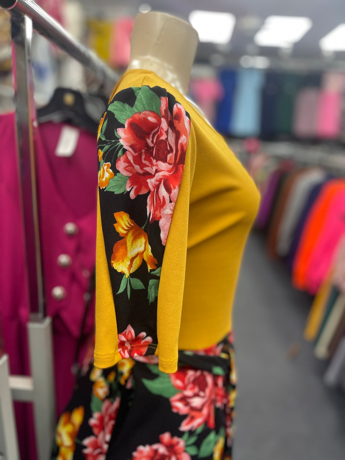 Daisy Dress Mustard