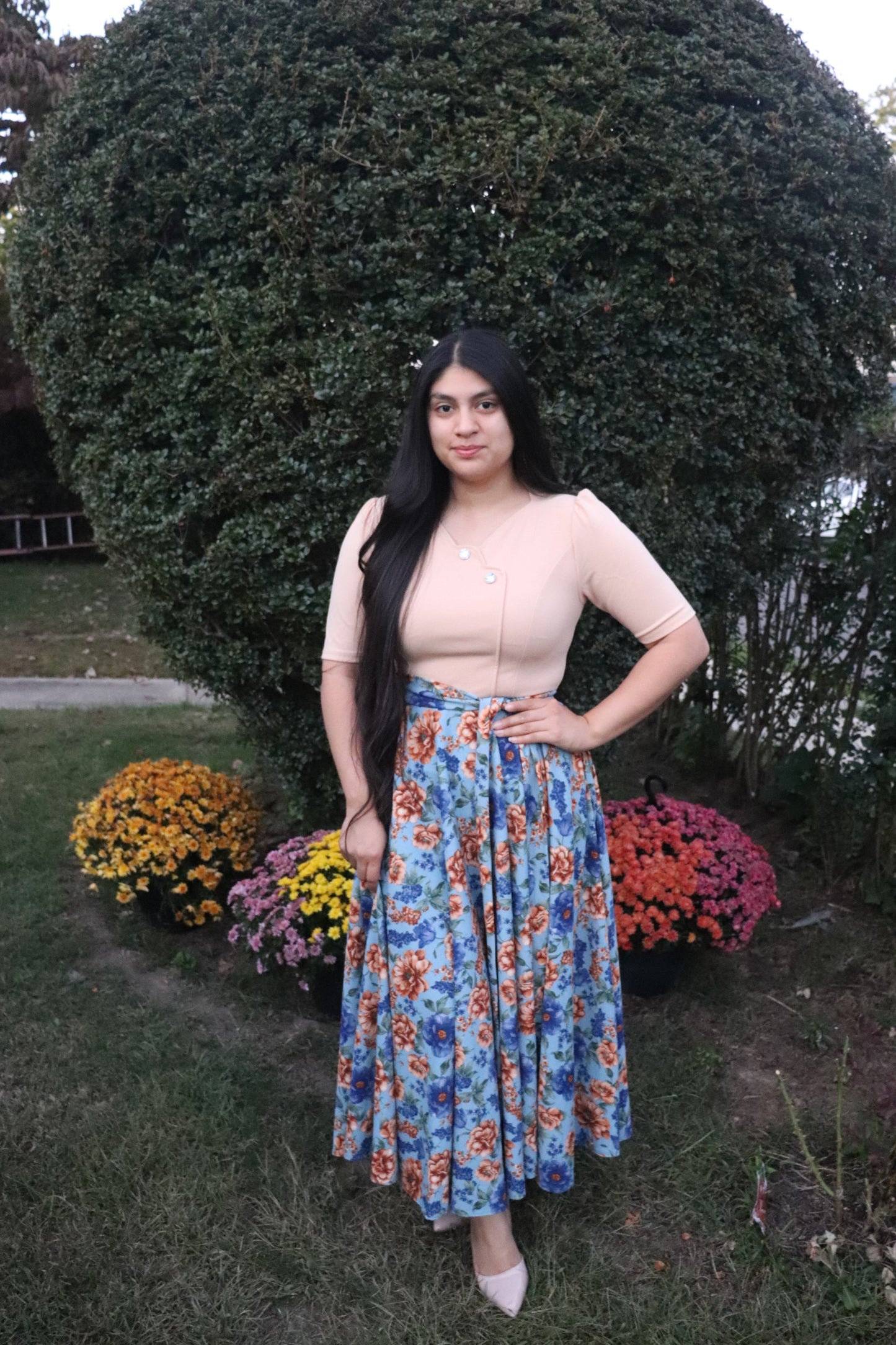 Daniela Maxi Dress Dusty Blue