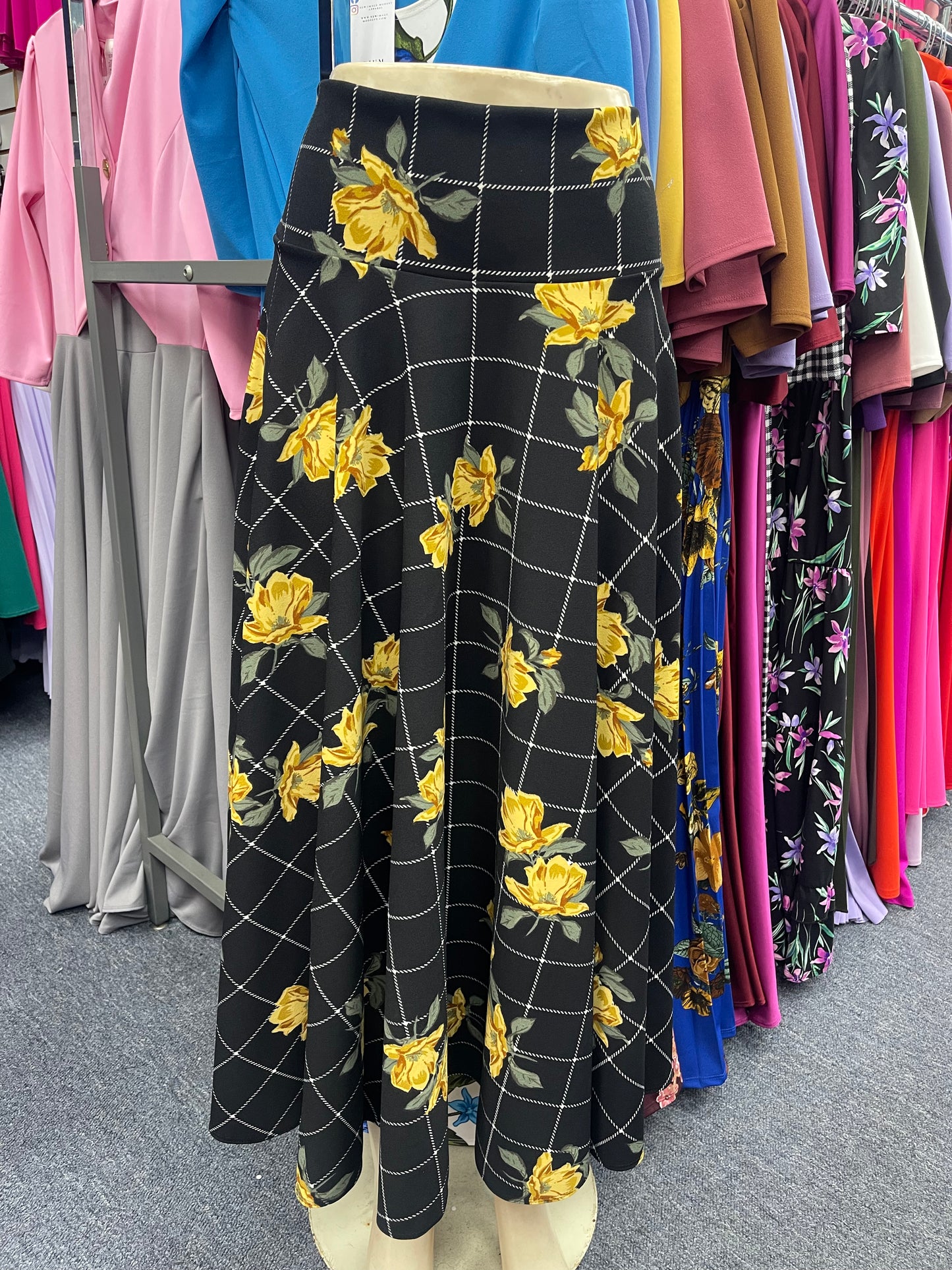Nia Maxi Yellow Floral Skirt