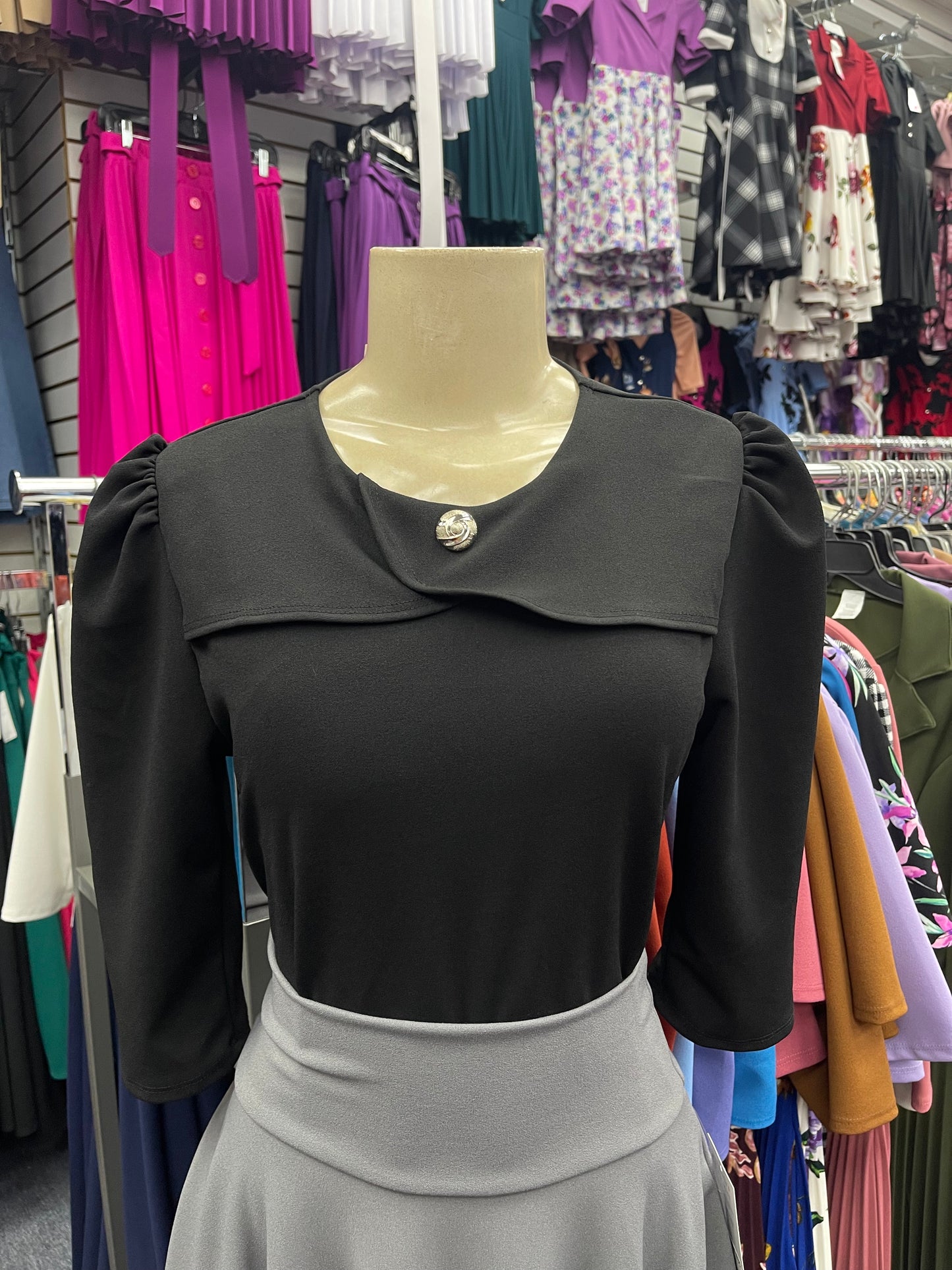 Elsie Blouse Black