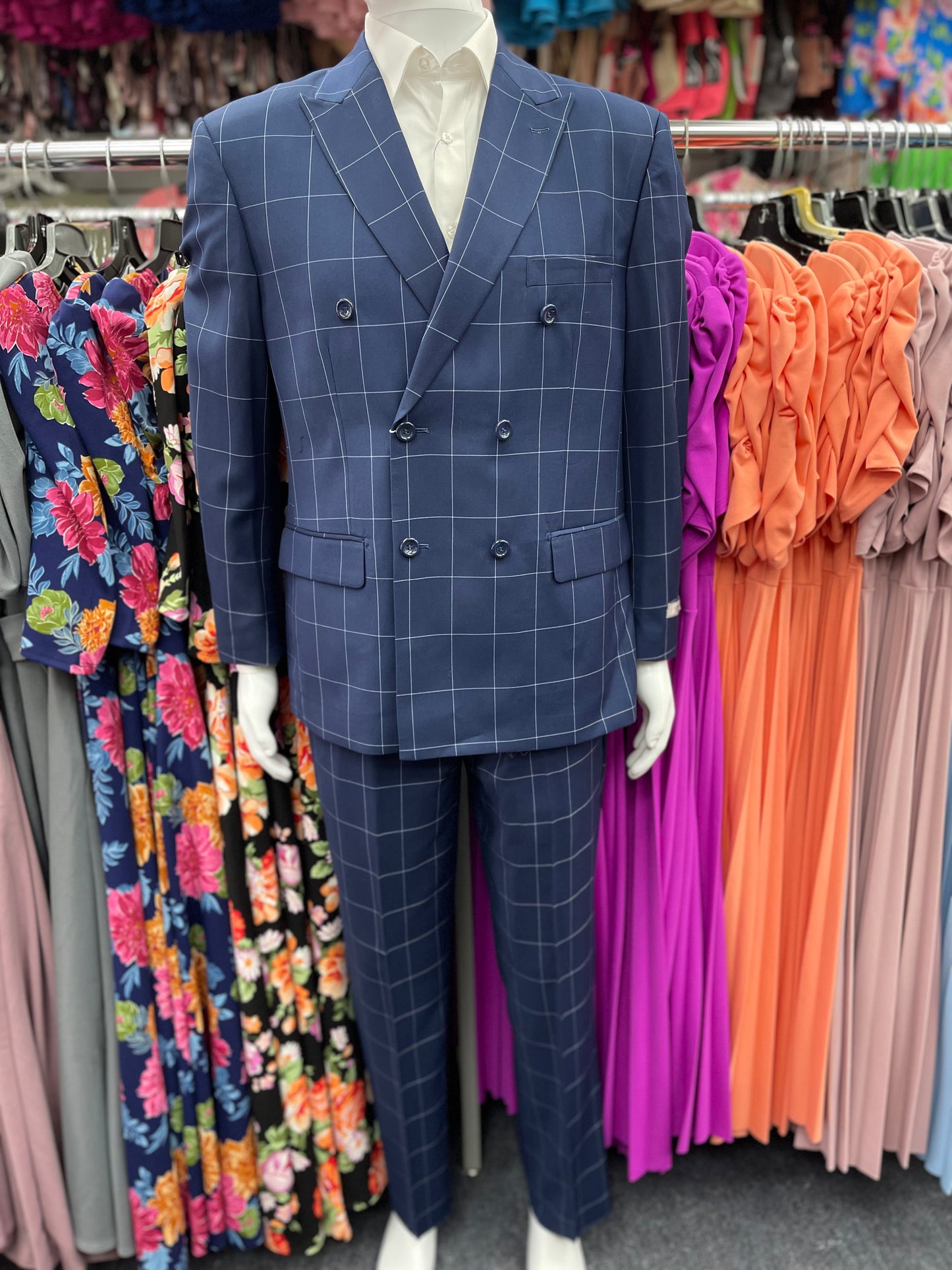 Double Breasted Modern Fit 2pcs Suit