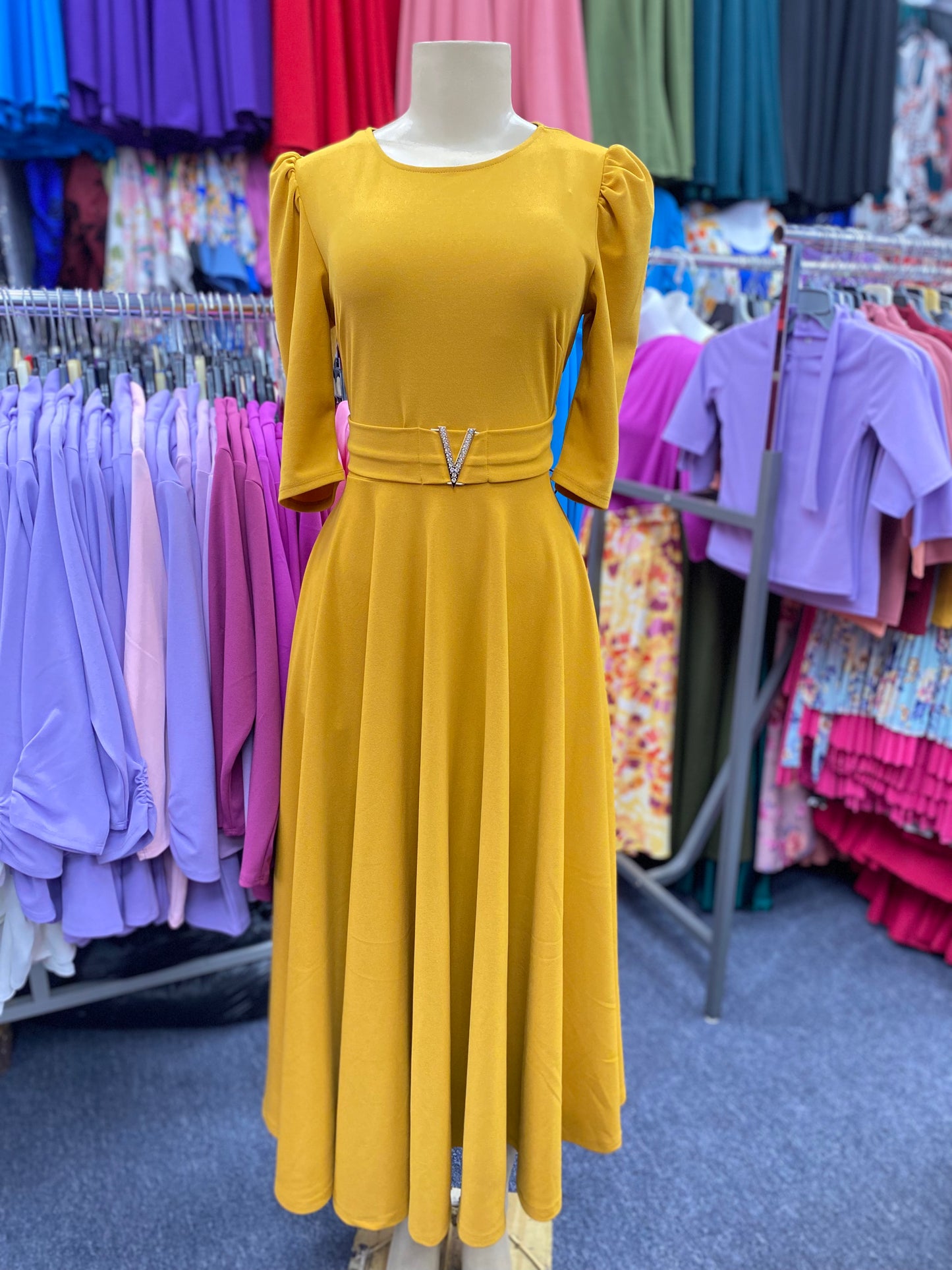 Briella Maxi Dress Mustard