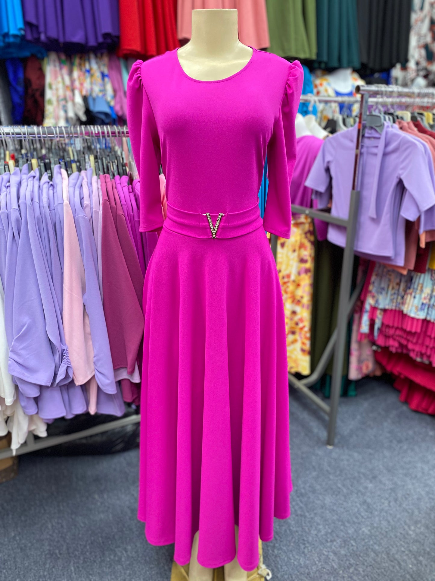 Briella Maxi Dress Fuchsia