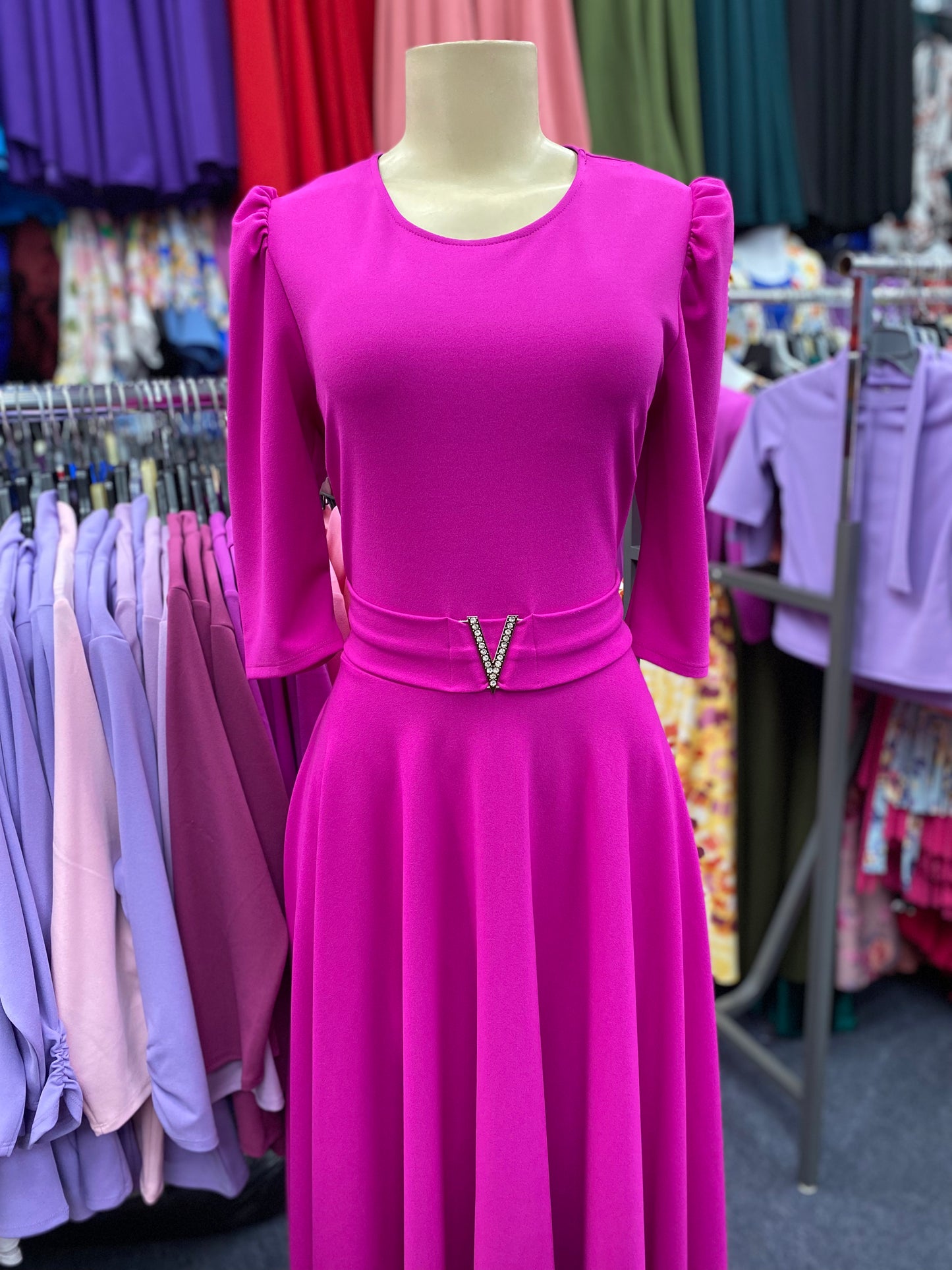 Briella Maxi Dress Fuchsia