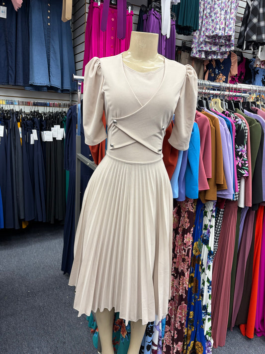 Leah Midi Dress Sand