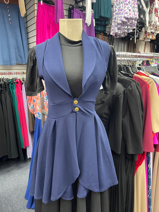 Button Down Navy Blue