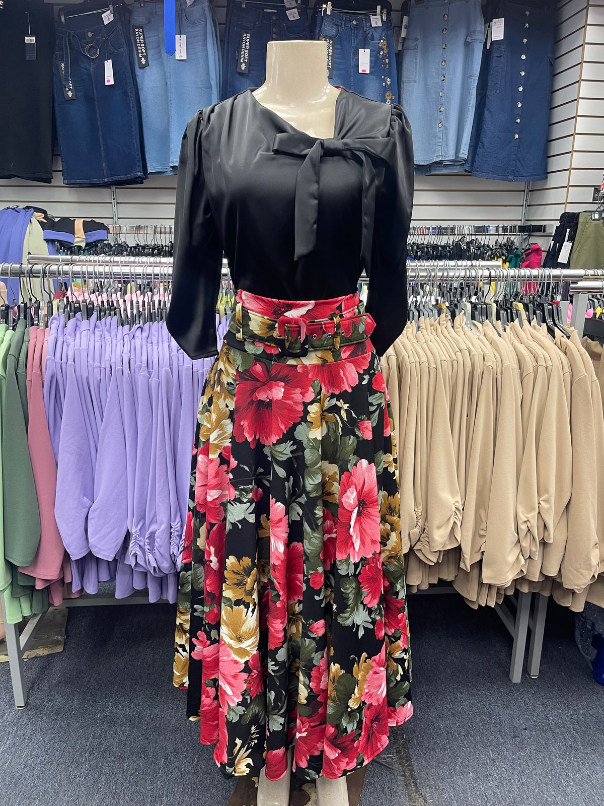 Glenda Maxi Skirt Red