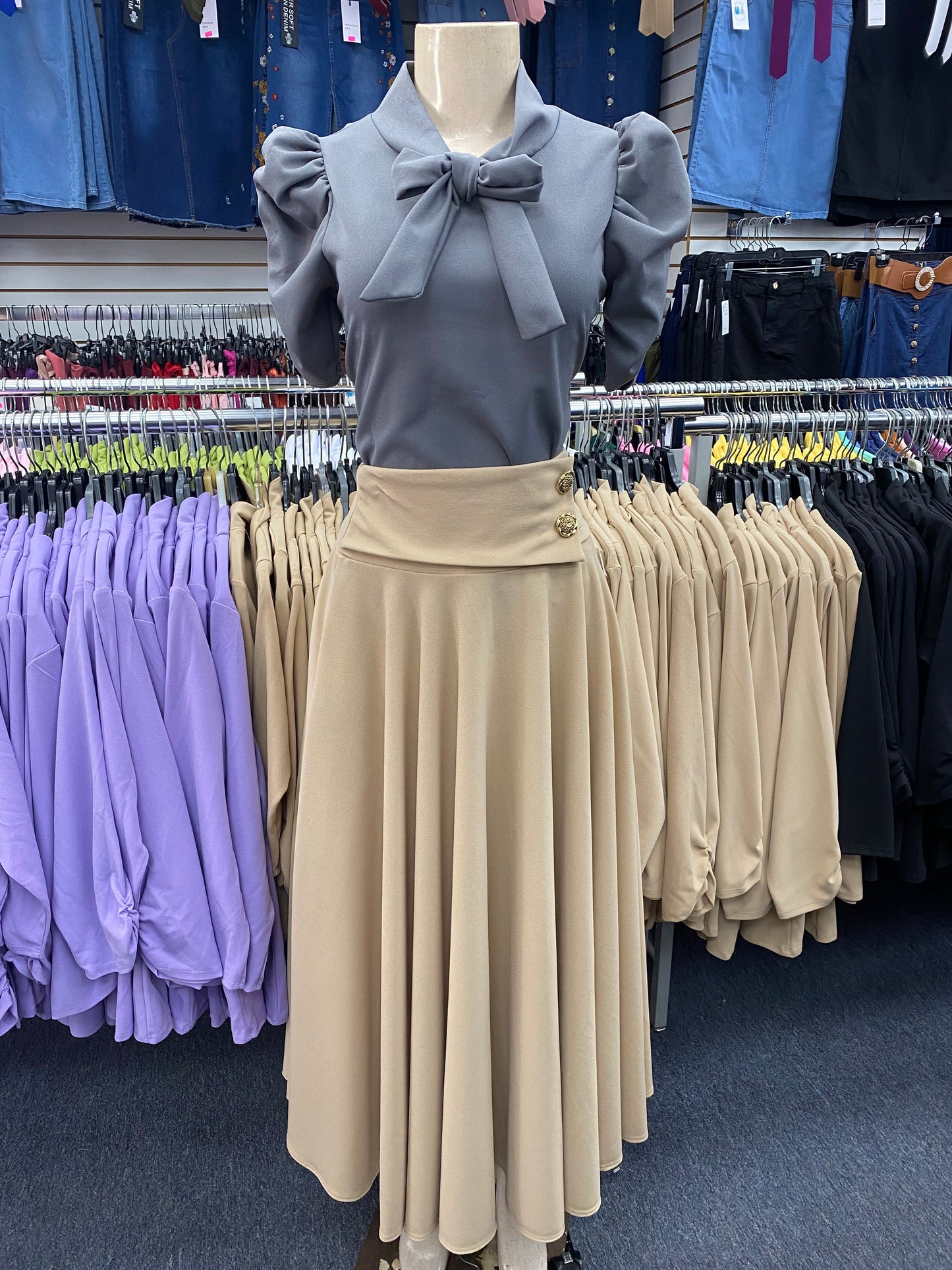 Princess Blouse Grey