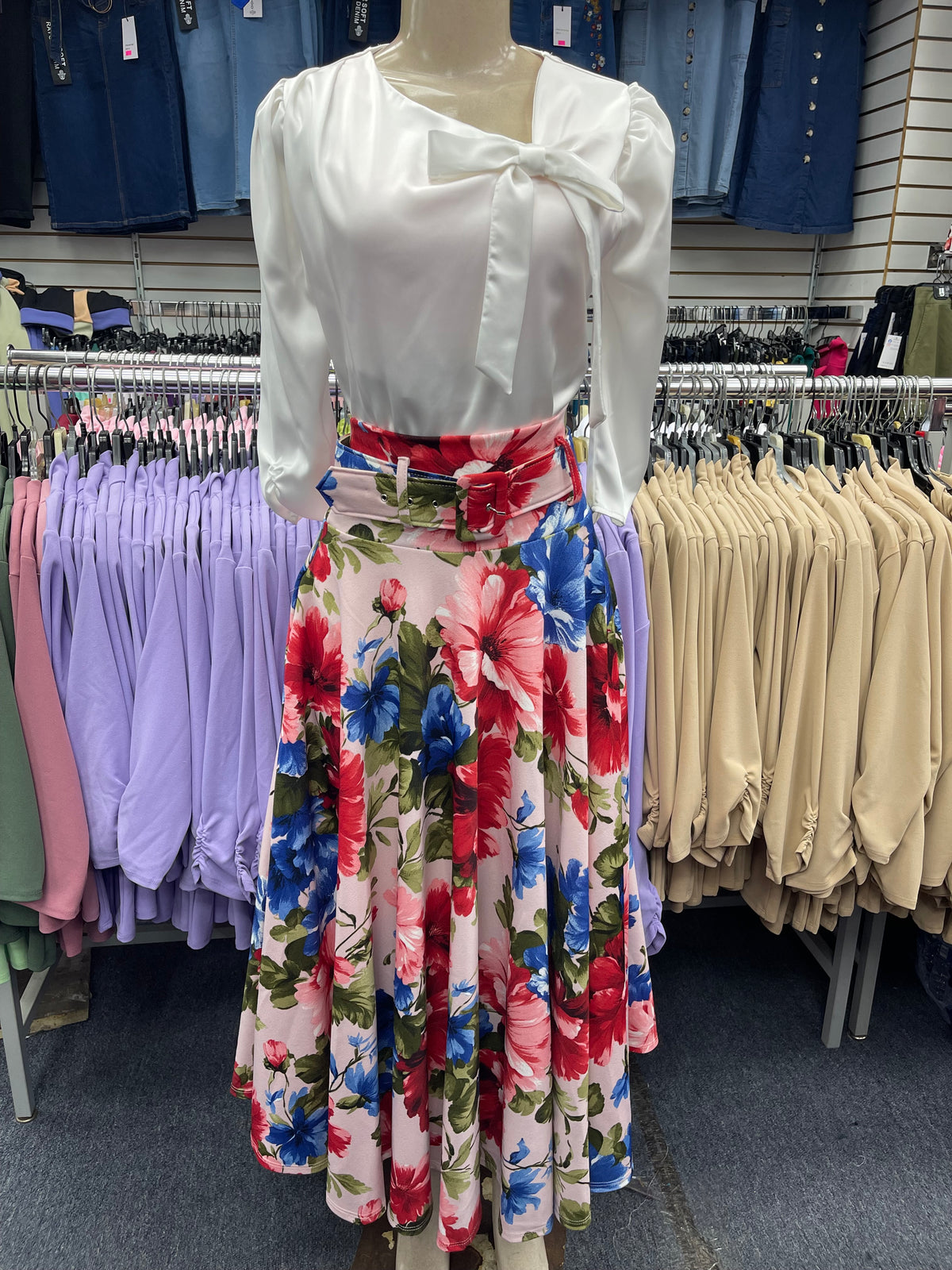 Glenda Maxi Skirt Blush