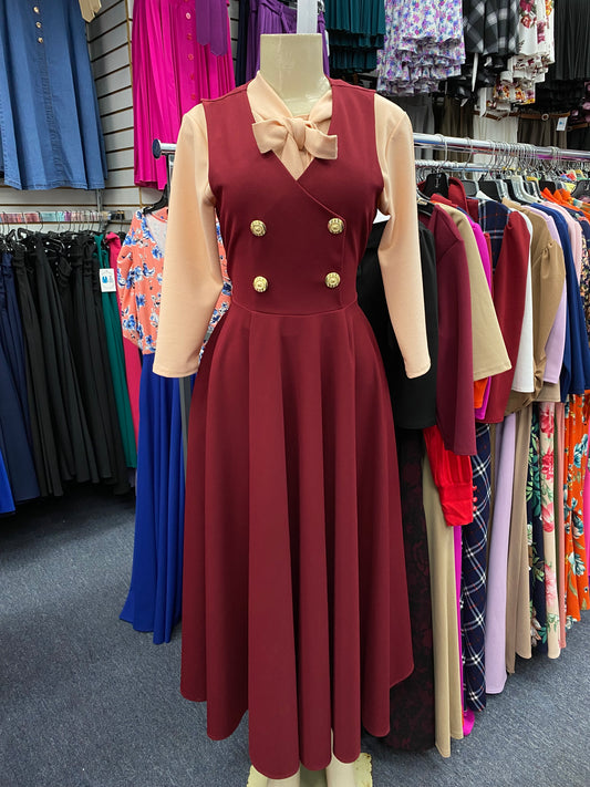 Ruth Overall burgundy