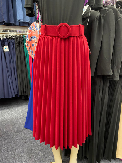 Leslie pleated Midi skirt