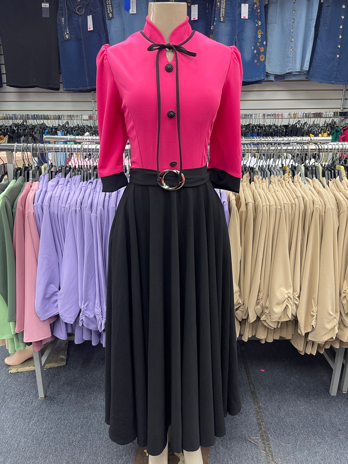 Sandra Mock-neck Dress