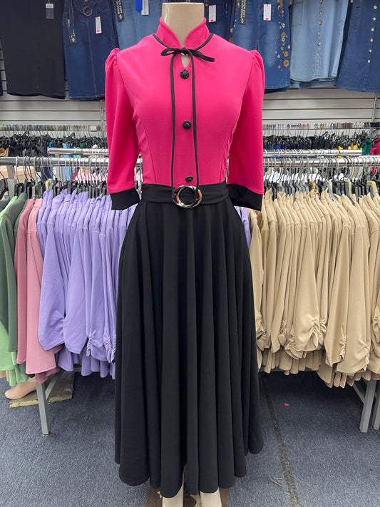 Sandra Mock-neck Dress