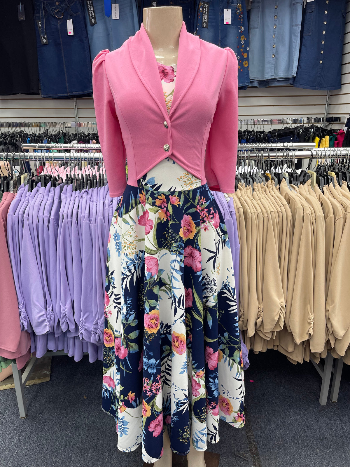Lumi Pink Floral Dress