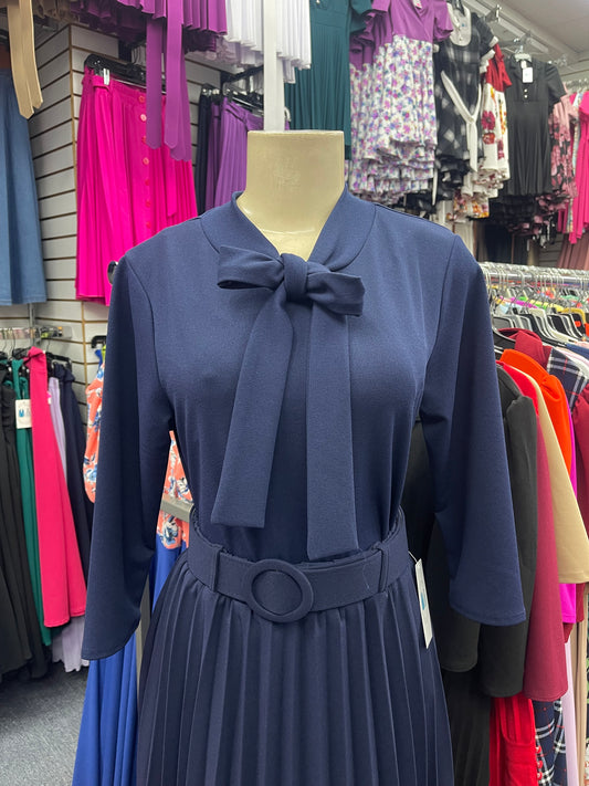 Bow Blouse Navy