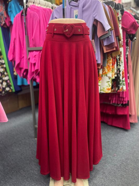 Millie Maxi Skirt Red