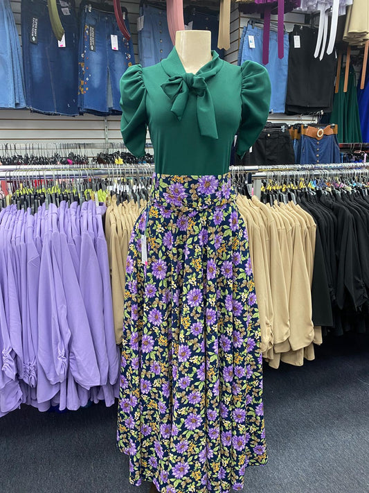 Princess Blouse Hunter Green