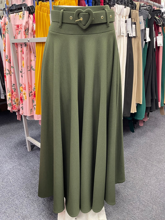 Millie Maxi Skirt Olive
