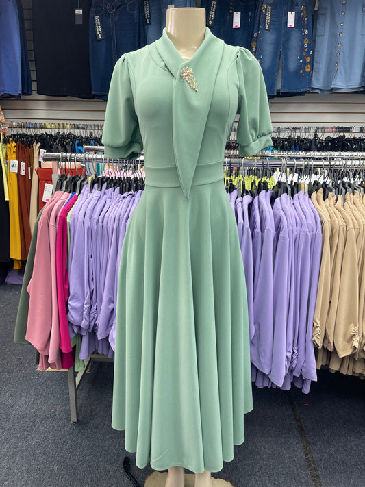 Alessia Sage Green Maxi Dress
