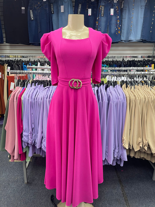 Celine Hot Pink Maxi Dress