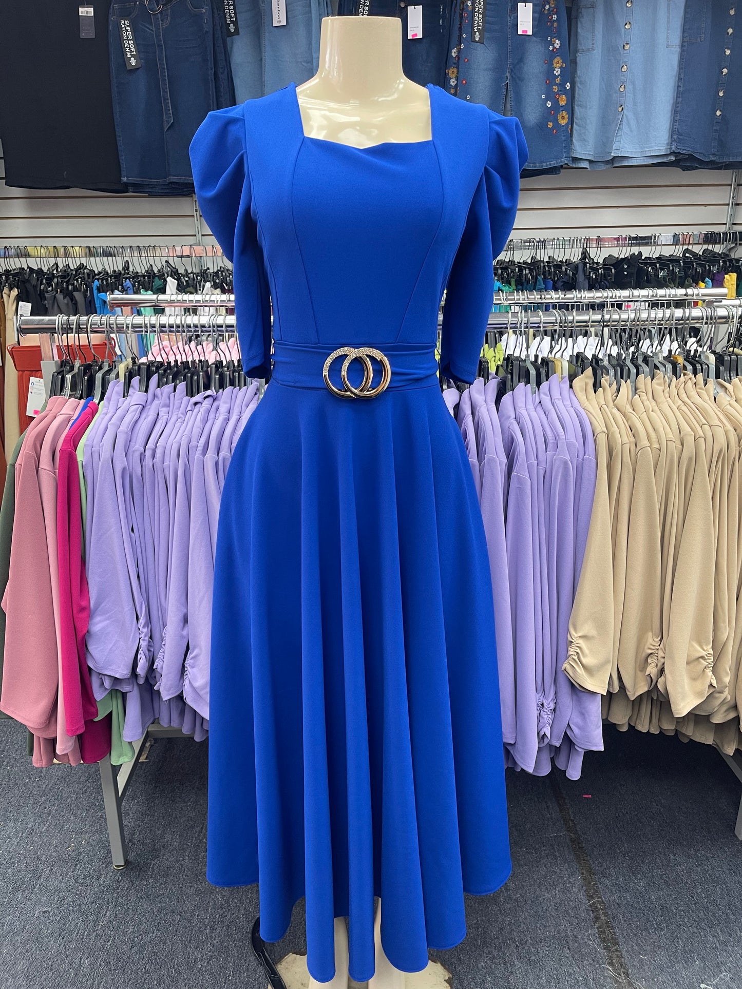 Celine Royal Blue Maxi Dress