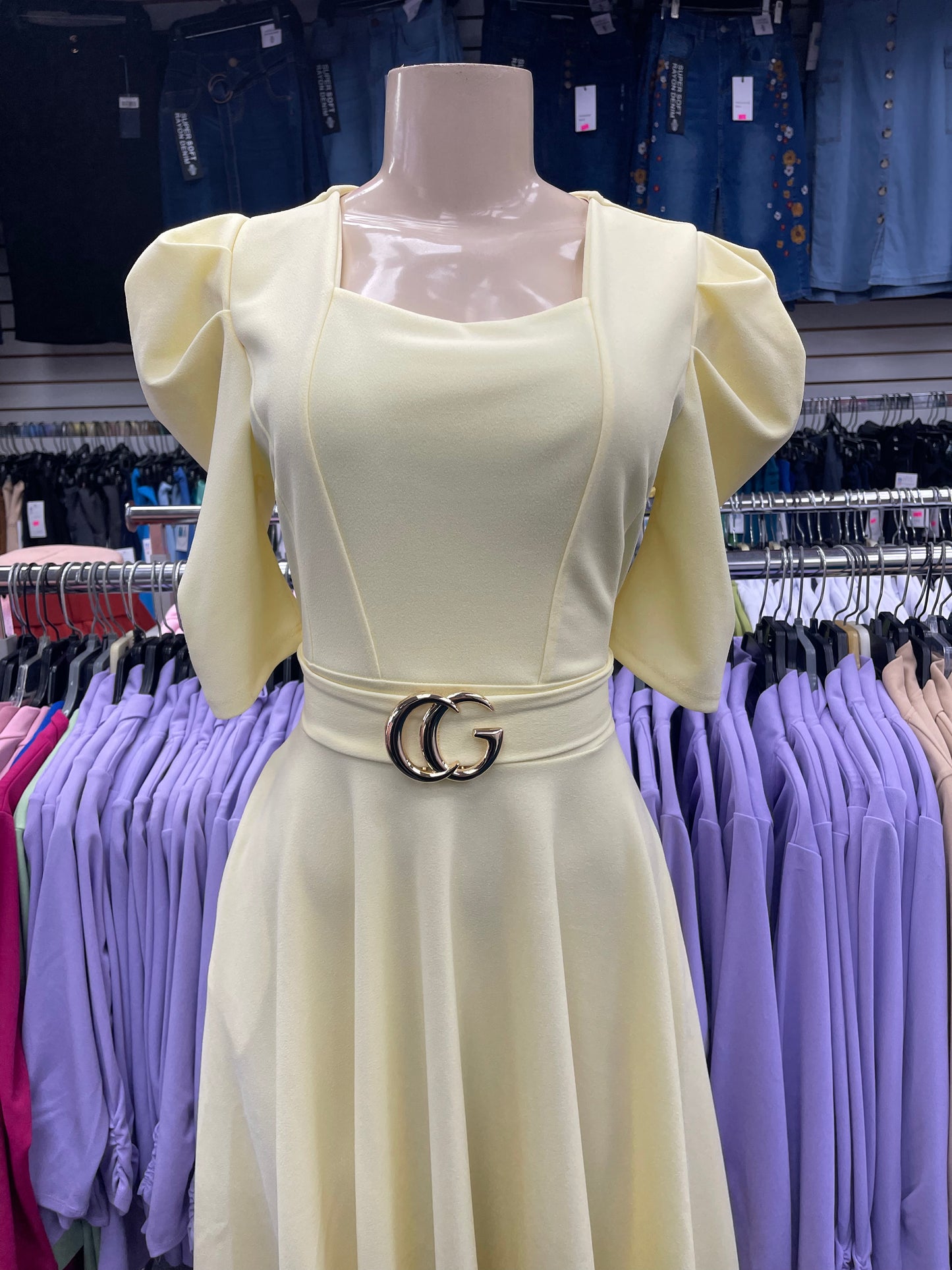 Celine Butter Yellow Maxi Dress