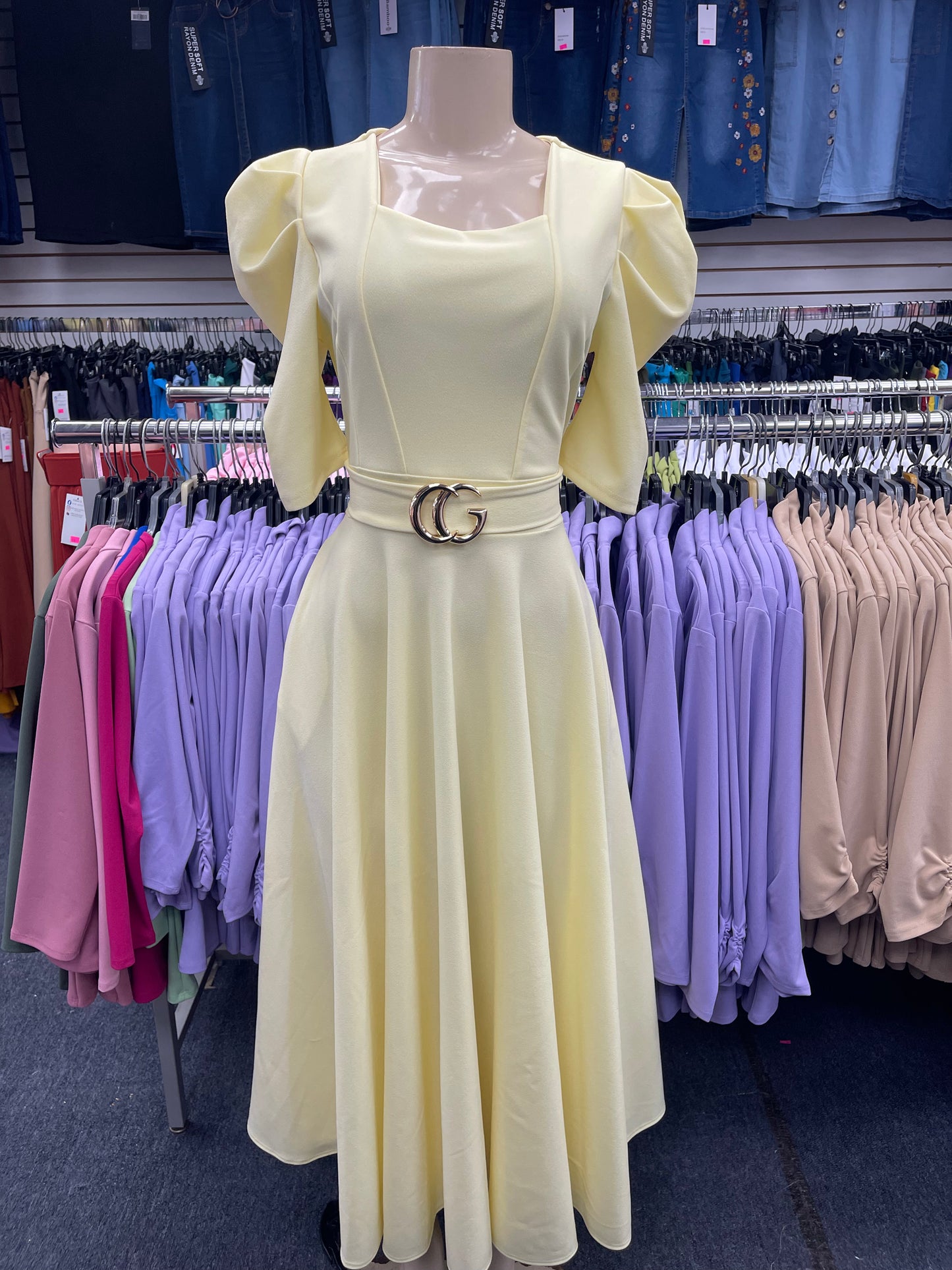 Celine Butter Yellow Maxi Dress