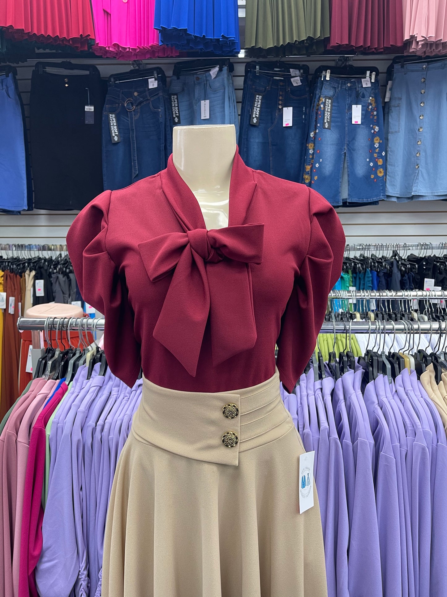 Princess Blouse Burgundy