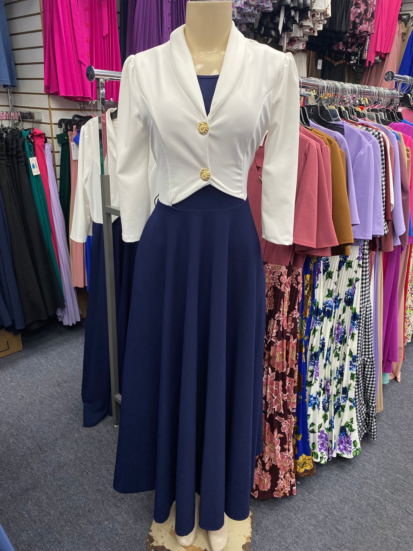 Sadie Maxi Dress Navy Blue
