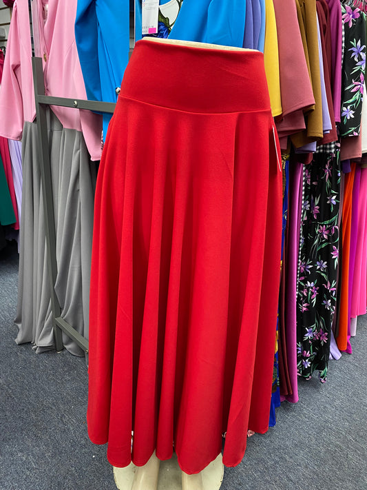 Nia Maxi Skirt Red