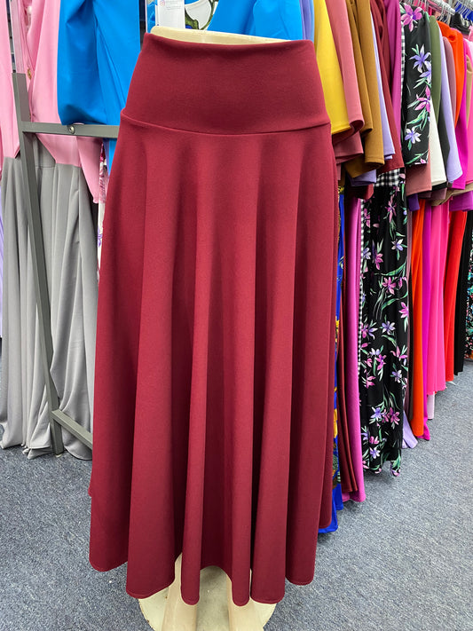 Nia Maxi Skirt Burgundy