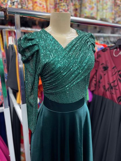 Andrea Dress Hunter Green