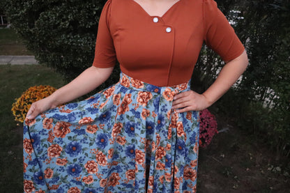 Daniela Maxi Floral Dressn Timber