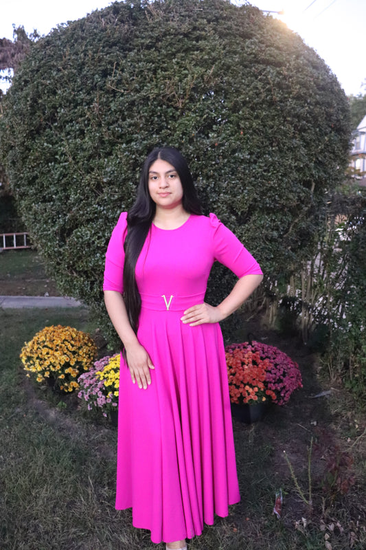 Briella Maxi Dress Fuchsia