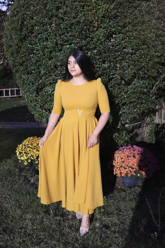 Briella Maxi Dress Mustard