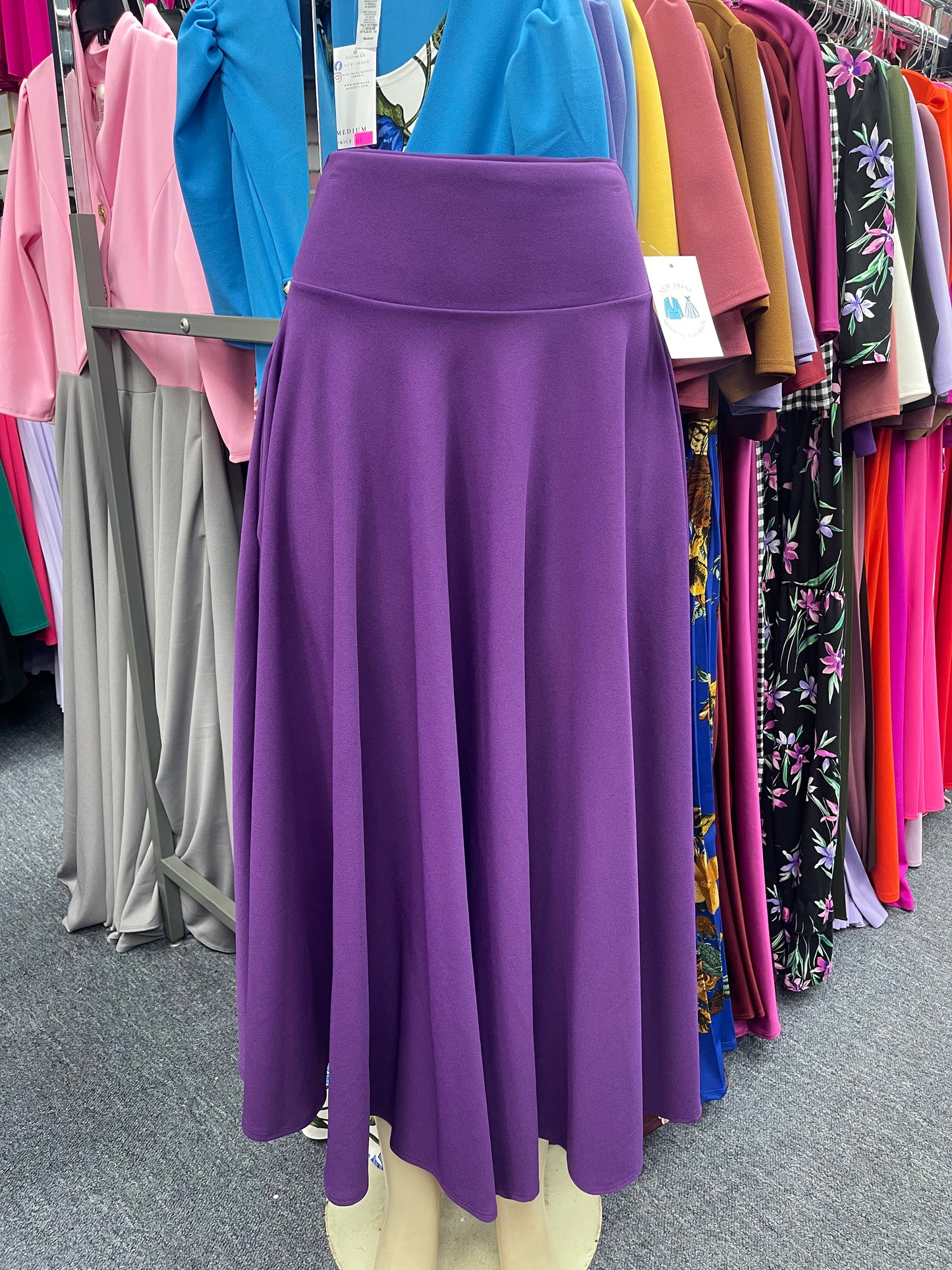 Nia Maxi Skirt Grape