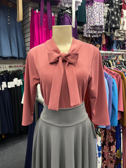 Bow Blouse Mauve