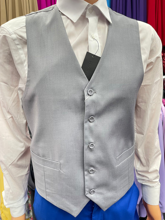 Mens Sliver Button Vest