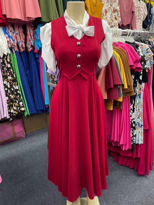 Willow Overall Apple Red Dress