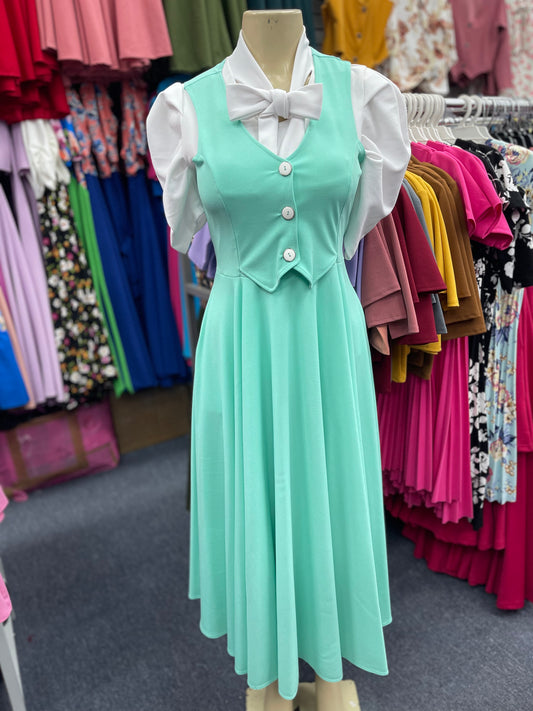 Willow Overall Mint Dress
