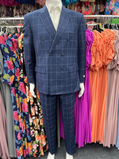 Double Breasted Modern Fit 2pcs Suit