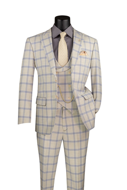 Men Modern Fit 3 pcs suit with vest