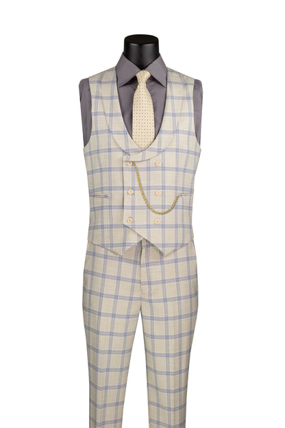 Men Modern Fit 3 pcs suit with vest